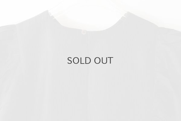 画像9: 別注!! Silk Pin Tuck RuffleCollar (BK)