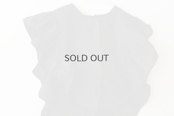 画像5: 別注!! Silk Pin Tuck RuffleCollar (BK)