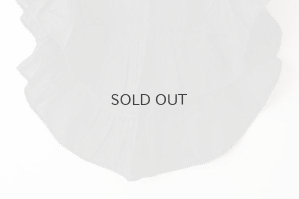 画像7: 別注!! Silk Pin Tuck RuffleCollar (BK)