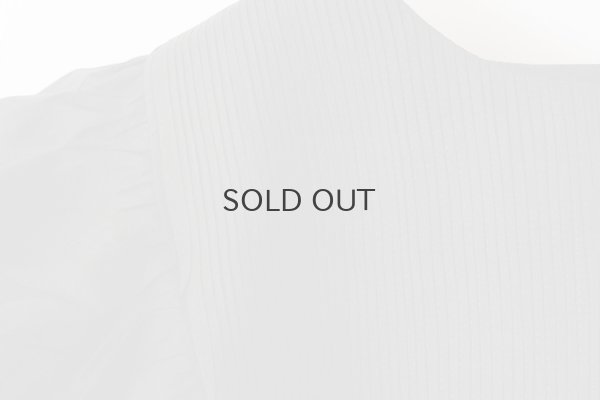 画像4: 別注!! Silk Pin Tuck RuffleCollar (BK)