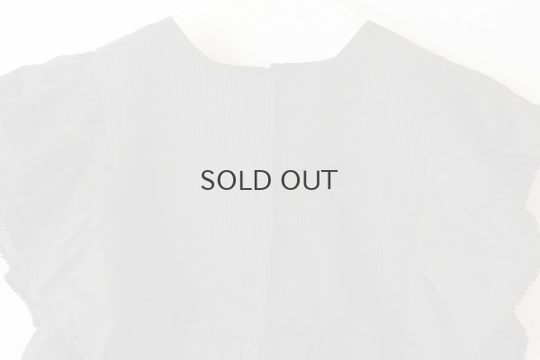 画像3: 別注!! Silk Pin Tuck RuffleCollar (BK)