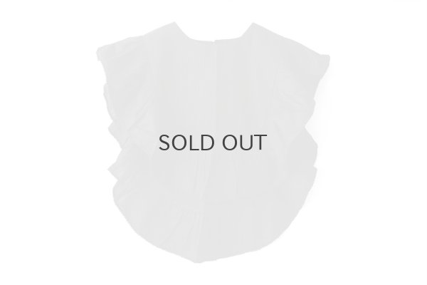 画像1: 別注!! Silk Pin Tuck RuffleCollar (BK)