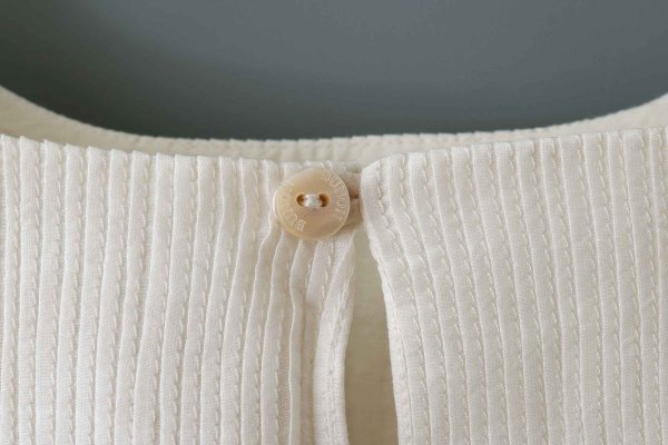 画像9: 別注!! Cotton Silk PinTuck RuffleCollar (WH)