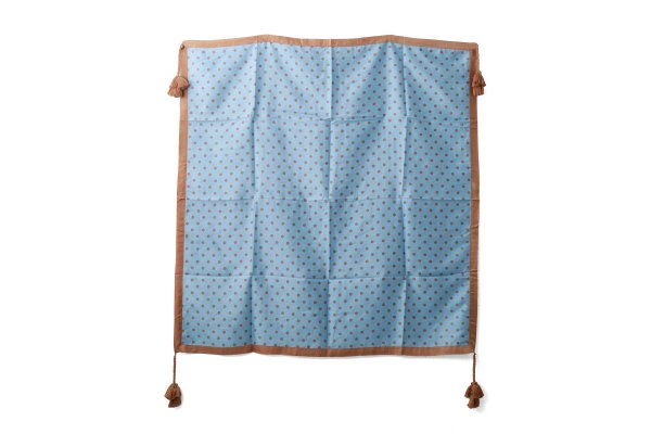 画像2: Khadi Silk Polka dots Print Tassel Scarf (DBL)