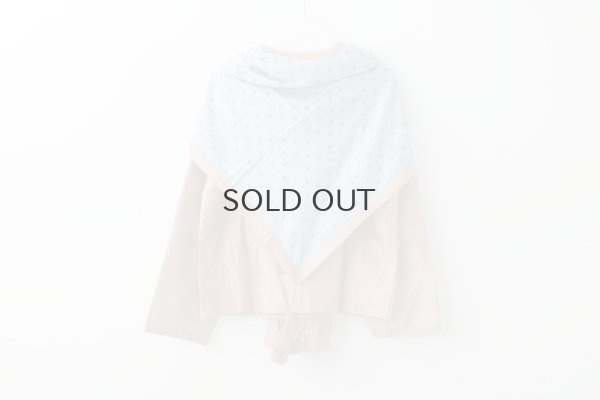 画像9: Khadi Silk Polka dots Print Tassel Scarf (DBL)