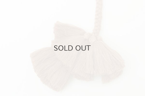 画像7: Khadi Silk Polka dots Print Tassel Scarf (DBL)