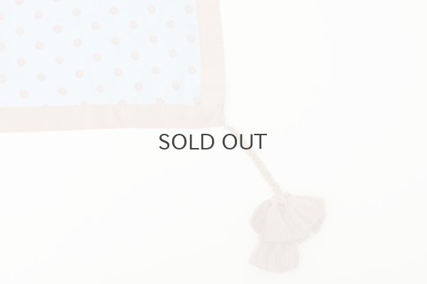 画像6: Khadi Silk Polka dots Print Tassel Scarf (DBL)