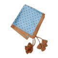 Khadi Silk Polka dots Print Tassel Scarf (DBL)