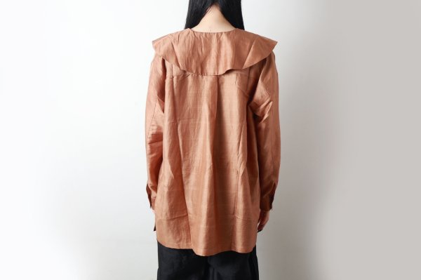 画像15: Khadi Silk Round Collar Over Blouse