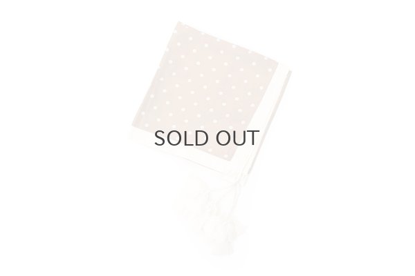 画像1: Khadi Silk Polka dots Print Tassel Scarf (BR)