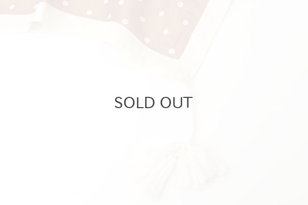 画像3: Khadi Silk Polka dots Print Tassel Scarf (BR)