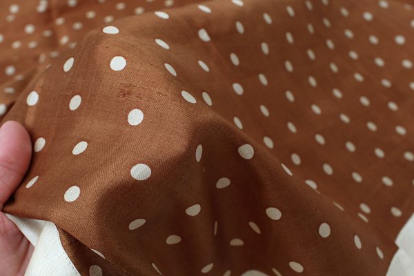 画像4: Khadi Silk Polka dots Print Tassel Scarf (BR)