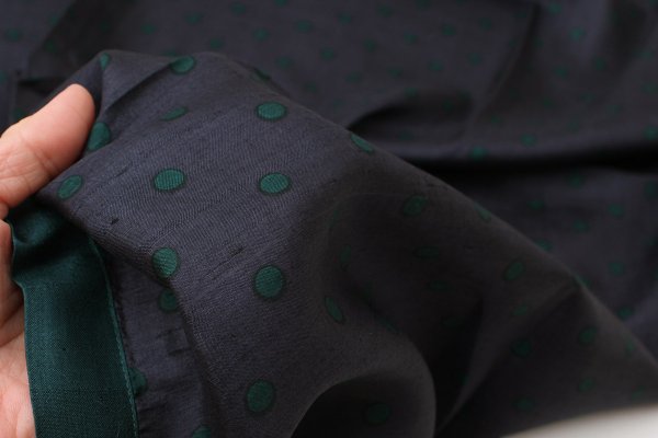 画像5: Khadi Silk Polka dots Print Tassel Scarf (CH)