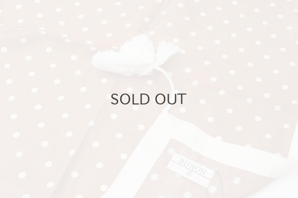 画像5: Khadi Silk Polka dots Print Tassel Scarf (BR)