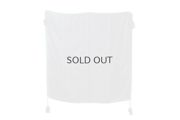 画像2: Khadi Silk Polka dots Print Tassel Scarf (CH)