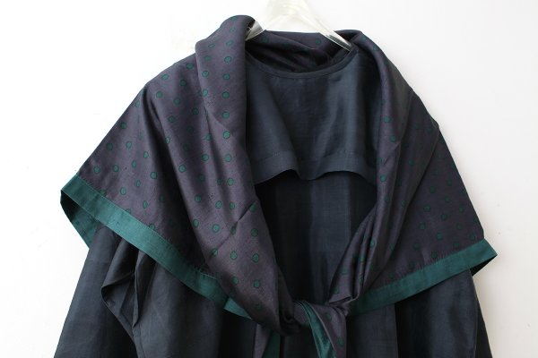 画像7: Khadi Silk Polka dots Print Tassel Scarf (CH)