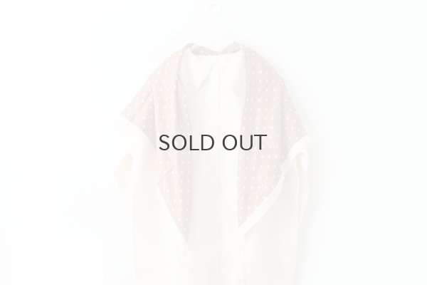 画像8: Khadi Silk Polka dots Print Tassel Scarf (BR)