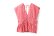 画像1: Khadi Linen Cotton Gingham Check Gingham Ribbon Gilet (RD) (1)