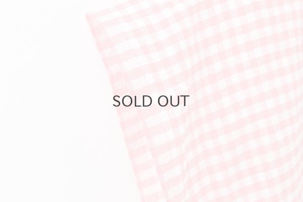 画像8: Khadi Linen Cotton Gingham Check Gingham Ribbon Gilet (RD)