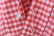 画像12: Khadi Linen Cotton Gingham Check Gingham Ribbon Gilet (RD) (12)