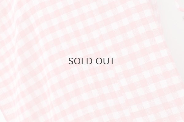 画像9: Khadi Linen Cotton Gingham Check Gingham Ribbon Gilet (RD)