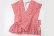 画像10: Khadi Linen Cotton Gingham Check Gingham Ribbon Gilet (RD) (10)