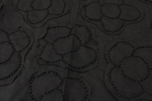 画像5: Khadi Silk Flower Scarf (BK)