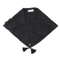 Khadi Silk Flower Scarf (BK)
