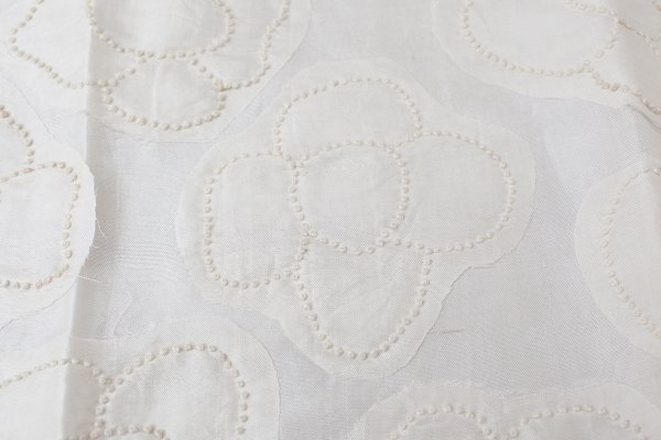 画像6: Khadi Silk Flower Scarf (WH)