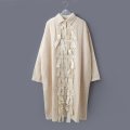 Khadi Wool Waffle Ribbon Wide Coat (EC)