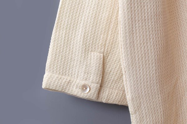 画像8: Khadi Wool Waffle Ribbon Wide Coat (EC)