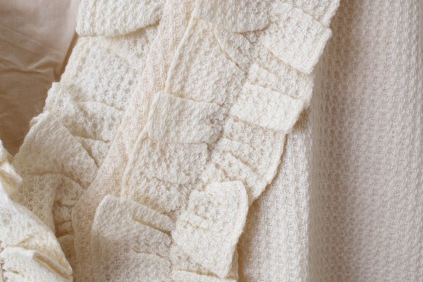 画像5: Khadi Wool Waffle Frill Gilet (EC)