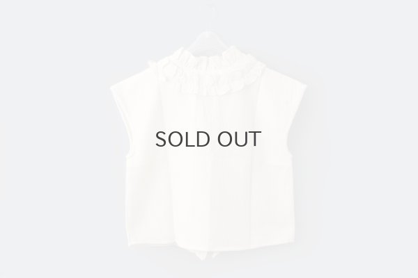 画像2: Khadi Wool Waffle Frill Gilet (EC)
