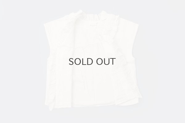 画像7: Khadi Wool Waffle Frill Gilet (EC)