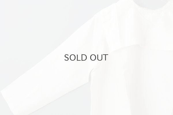 画像5: Khadi Silk Back Button Sailor Blouse (B.WH)