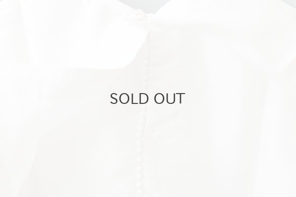 画像7: Khadi Silk Back Button Sailor Blouse (B.WH)