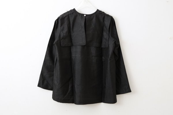 画像2: Khadi Silk Back Button Sailor Blouse (BK)