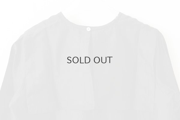 画像8: Khadi Silk Back Button Sailor Blouse (BK)