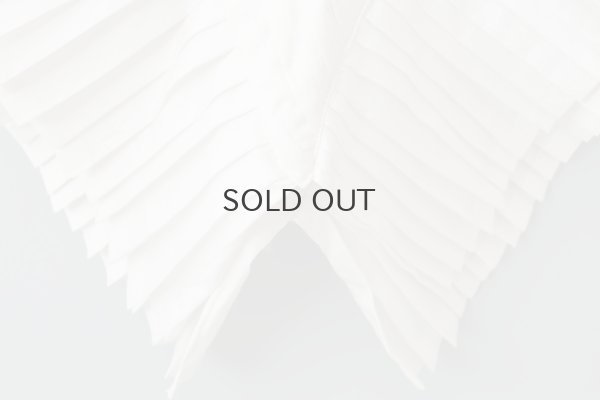 画像6: Khadi Silk Tuck Ruffle Collar (WH)