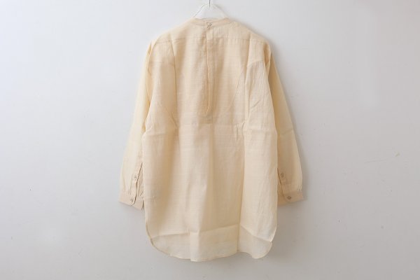 画像2: ◎ Khadi Cotton Silk Pintuck Long Blouse (EC)