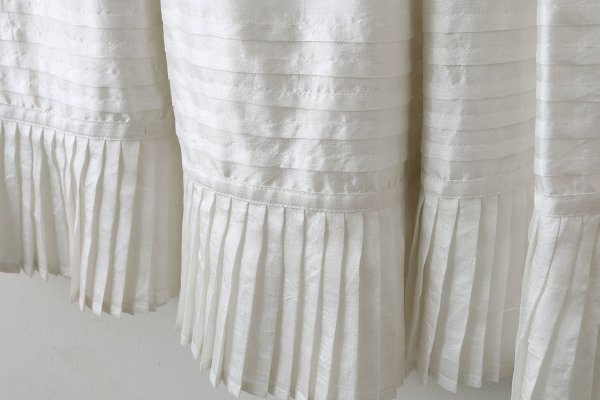 画像8: Khadi Silk Gather Tuck Skirt (WH)