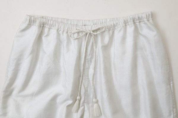 画像3: Khadi Silk Hem Tuck Pants (WH)
