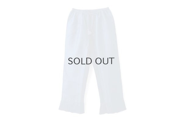 画像1: Khadi Silk Hem Tuck Pants (MBL)