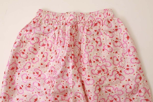 画像7: Khadi Silk Flower Print & Embroidery Tuck Pants (MCR)