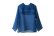 画像1: Khadi Silk Polka dots Print Embroidery Sailor Blouse (MBL) (1)