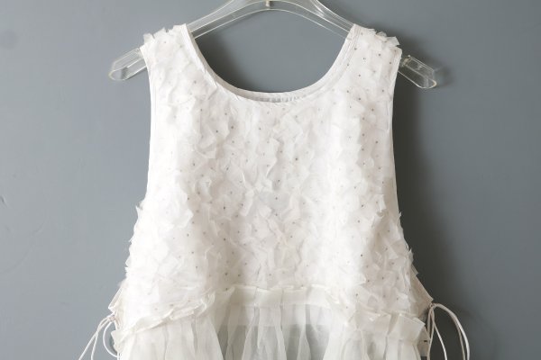 画像3: shop別注!! Khadi Silk Organdy & Embroidery Dress (OWH)