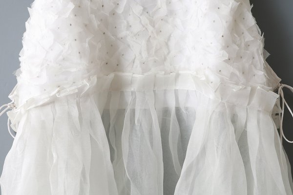 画像6: shop別注!! Khadi Silk Organdy & Embroidery Dress (OWH)