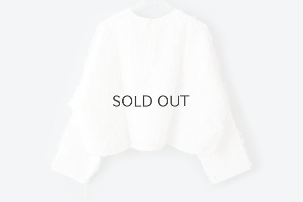 画像2: Khadi Silk Organdy & Embroidery Blouse (OWH)
