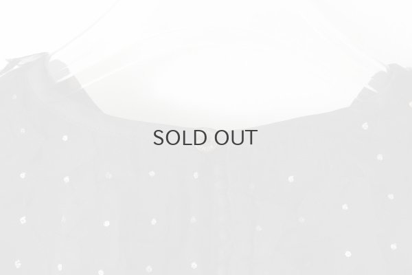 画像10: Khadi Silk Organdy & Embroidery Blouse (BK)