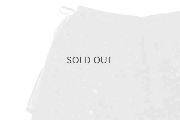 画像5: Khadi Silk Organdy & Embroidery Flap Pants (BK)